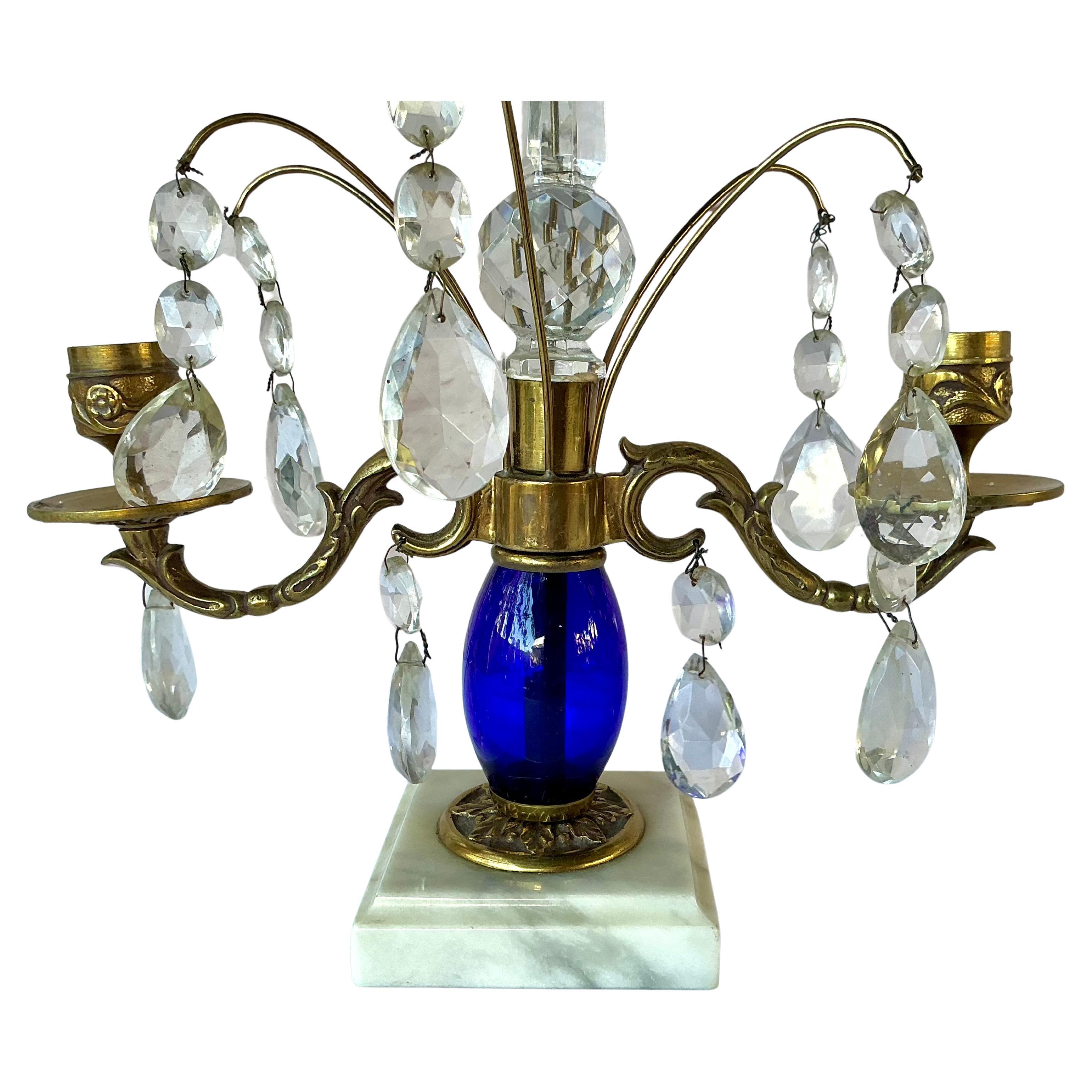 Coppia di girandole svedesi blu cobalto in vendita 1