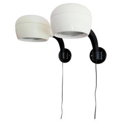Pair of “Cobra” Adjustable Wall Lamps by Fagerhult, Sweden, 1970s