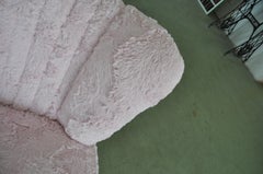 Pair of Cocktail Chairs Pink Faux Fur