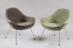 Pair of Cocktail Shell Chairs, Italy, 1950