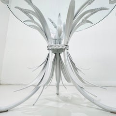 Pair of Coco Chanel Style Sheaf of Wheat Side Tables