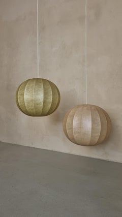 Pair of cocoon lamps Italian manufacture 1960s
