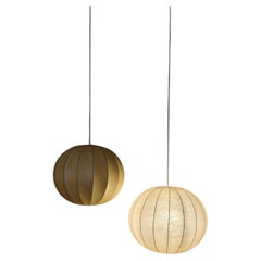 Pair of cocoon lamps Italian manufacture 1960s