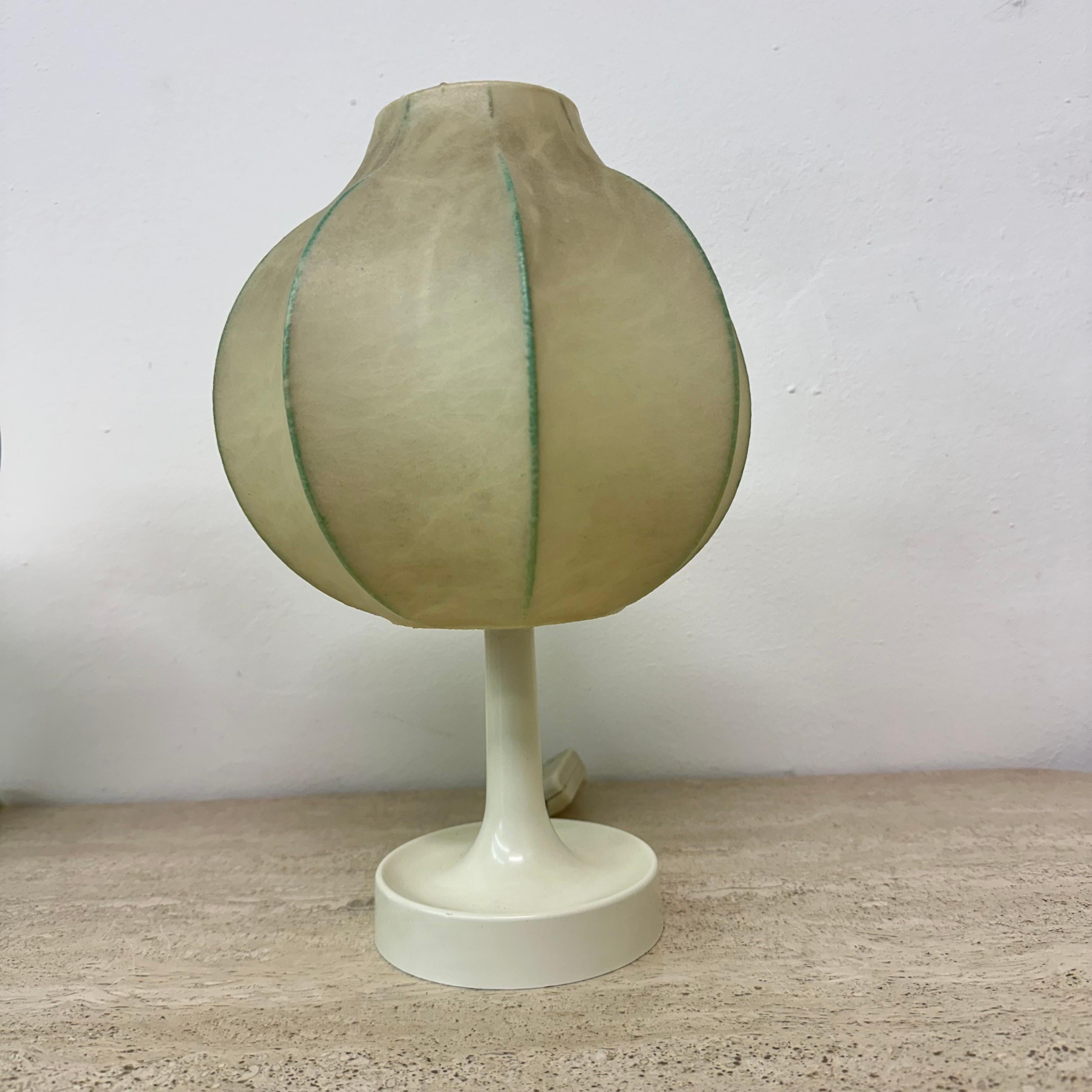 Pair of Cocoon Table Lamp by Alfred Wauer for Goldkant, 1960’s 4