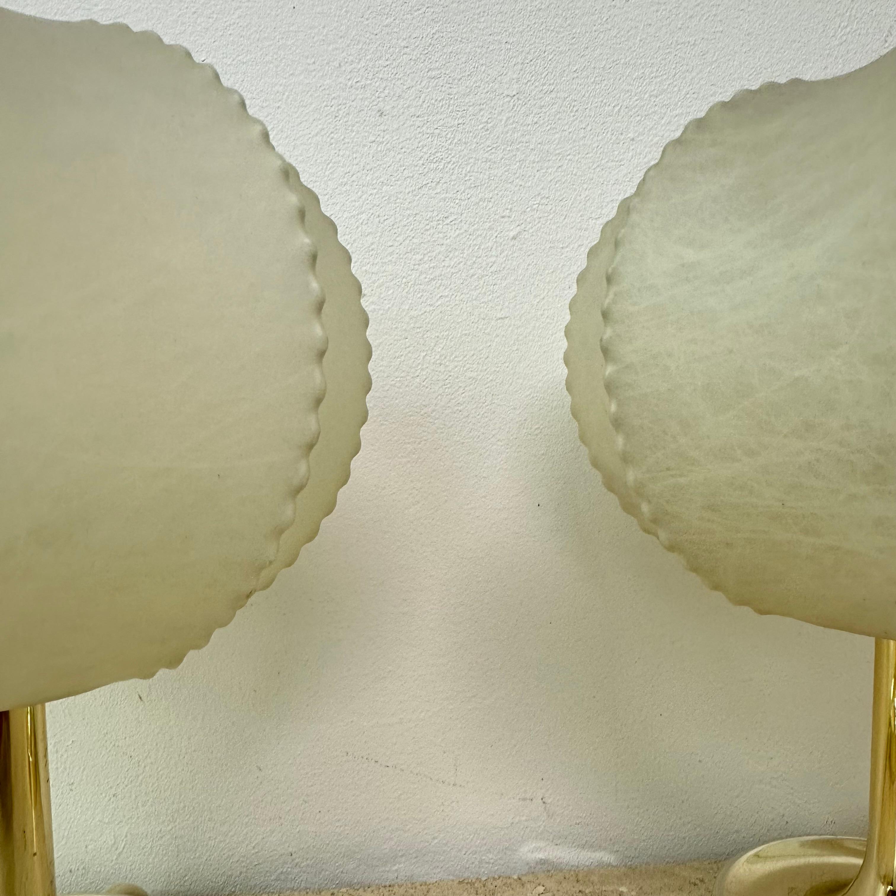 Paar Cocoon Tischlampen von Alfred Wauer für Goldkant, 1960er Jahre 5
