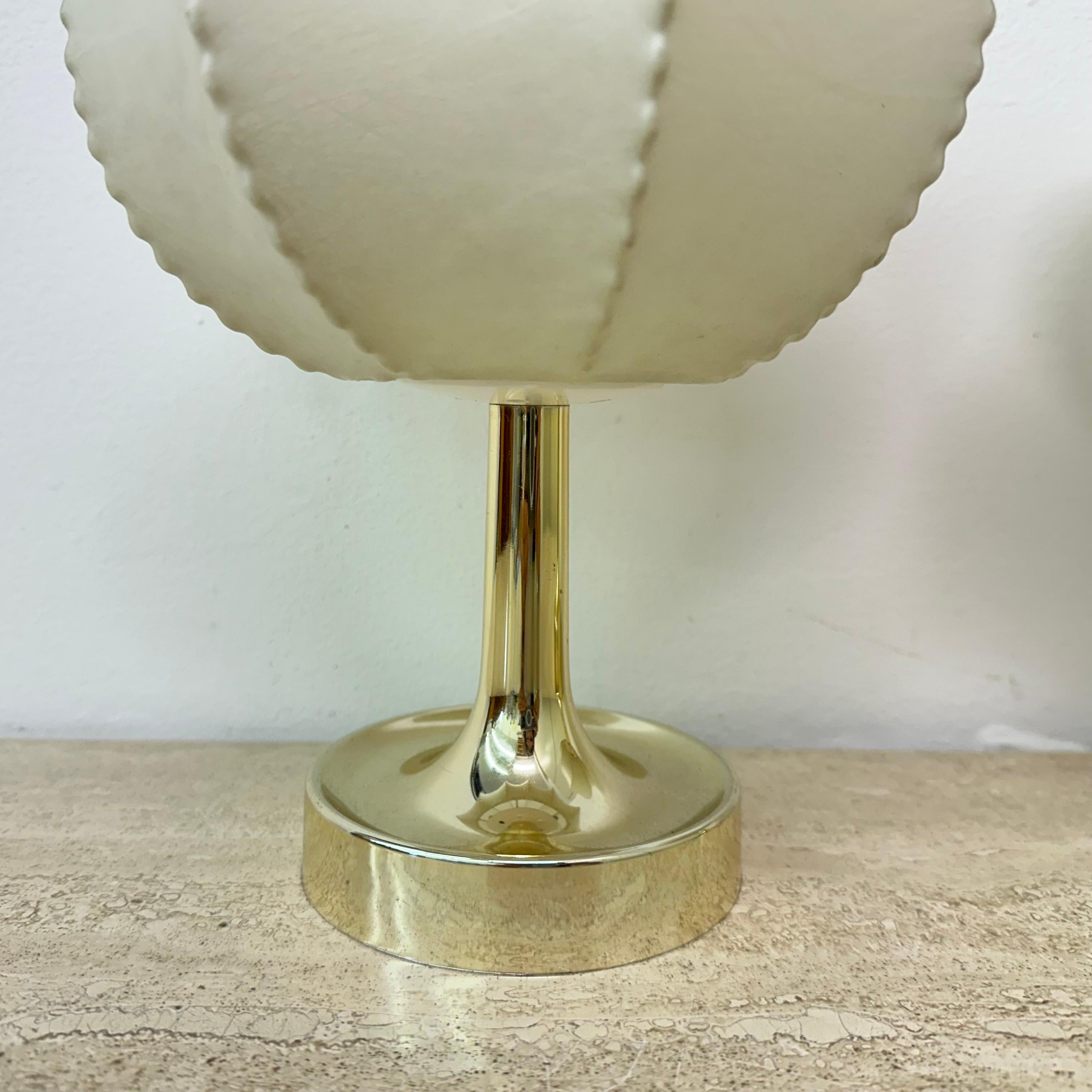 Paar Cocoon Tischlampen von Alfred Wauer für Goldkant, 1960er Jahre 9