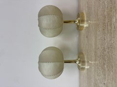 Paar Cocoon Tischlampen von Alfred Wauer für Goldkant, 1960er Jahre