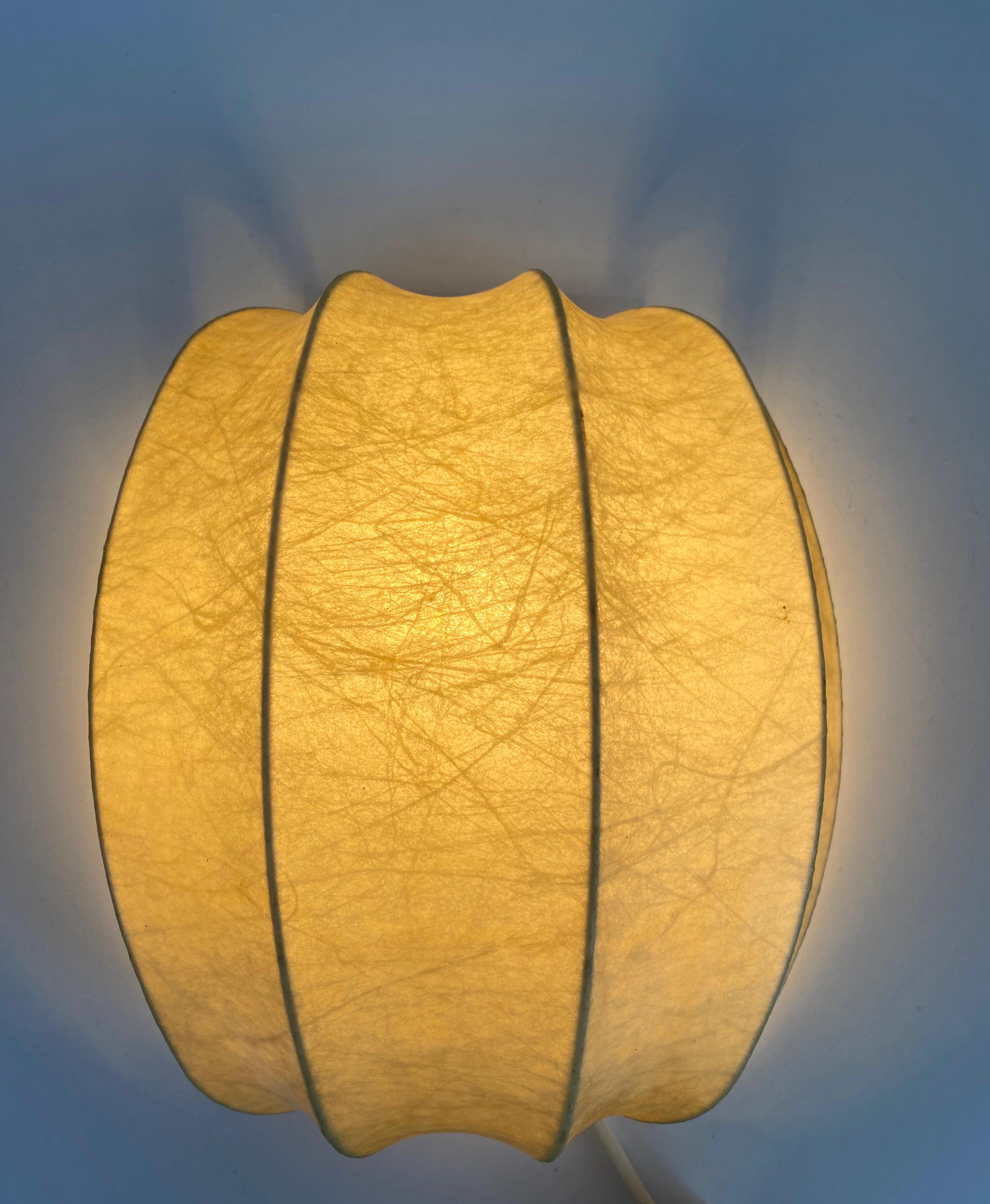 Pair of Cocoon Wall Lamps, 1960s 7