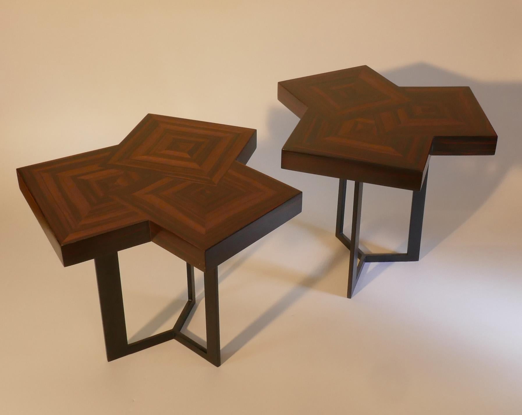 Nouvelle table basse Darck en marqueterie d'ébène de Macassar en vente 5