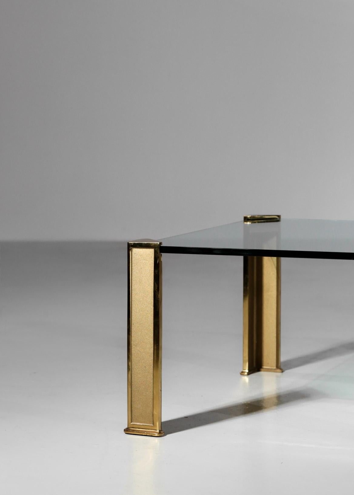 Mid-Century Modern Paire de tables basses par Ppeter Ghyczy Bronze doré Vintage 1960's:: Hollande en vente