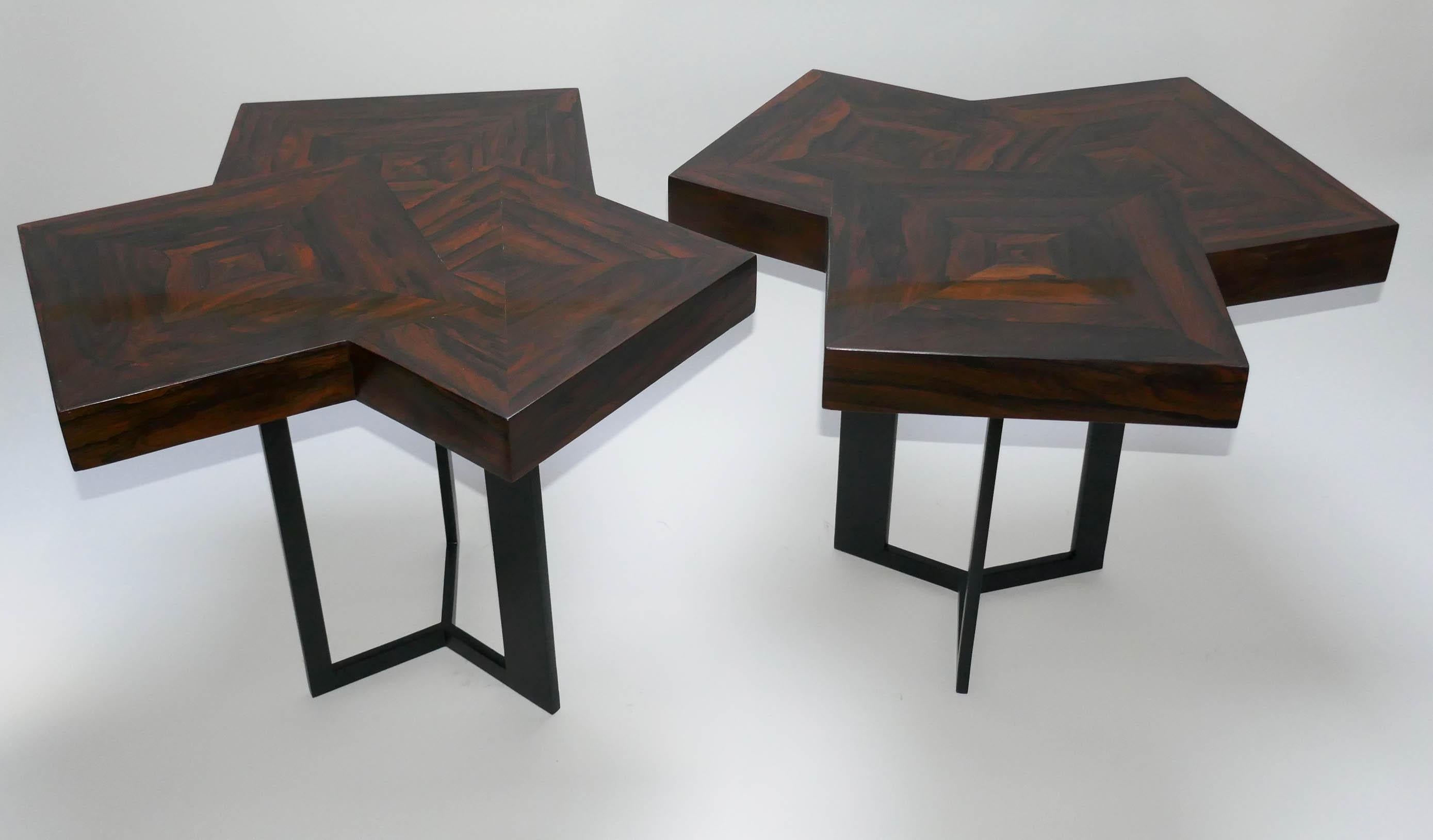 Marquetry Pair of Coffee Table 