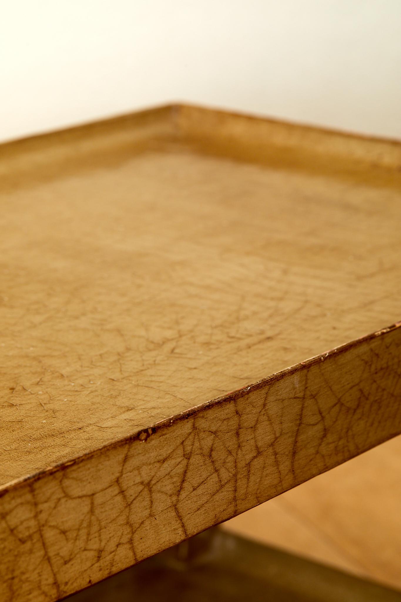 Pair of coffee table, lacquered wood, circa 1970, France. 3