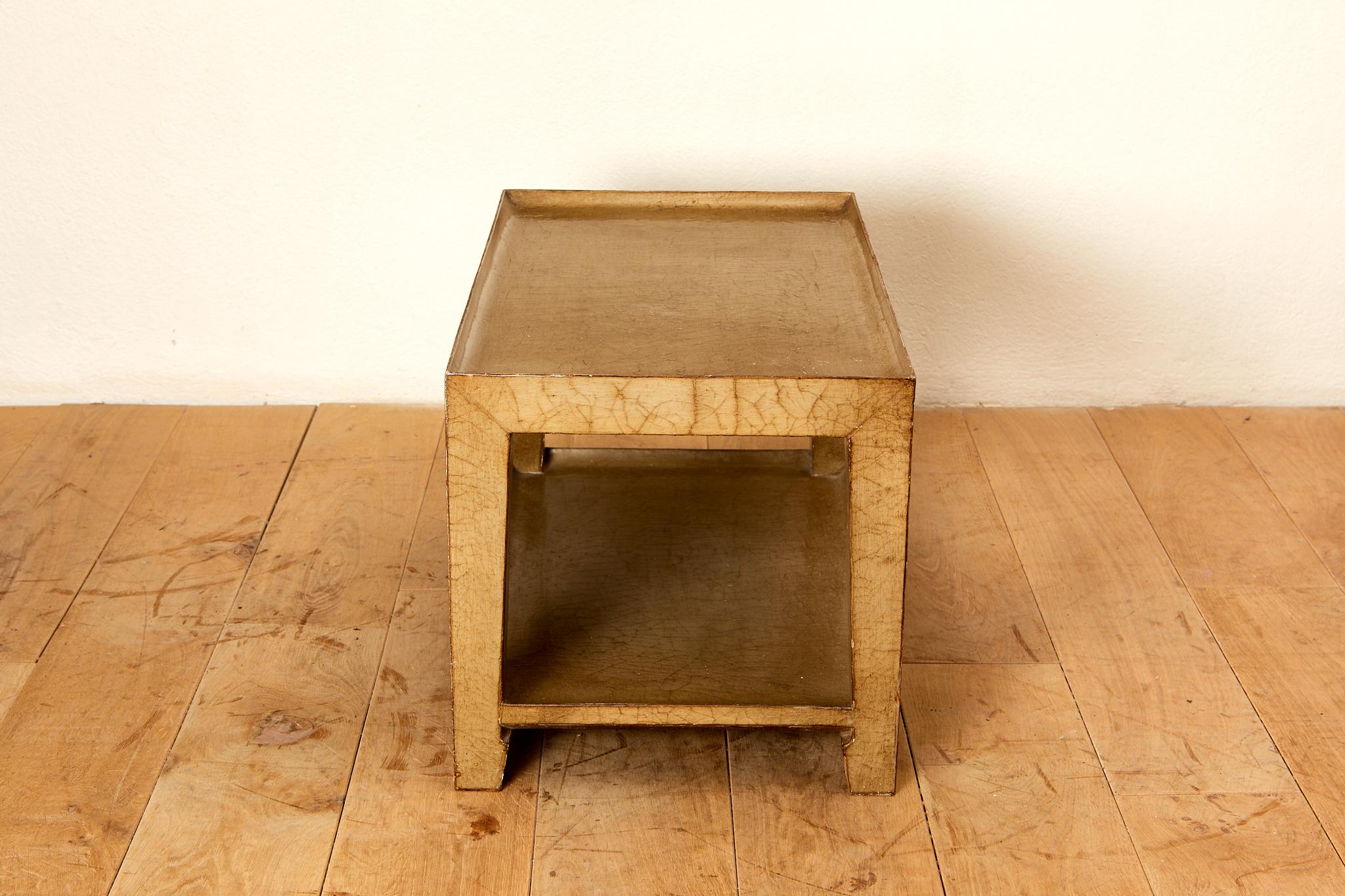 Late 20th Century Pair of coffee table, lacquered wood, circa 1970, France.