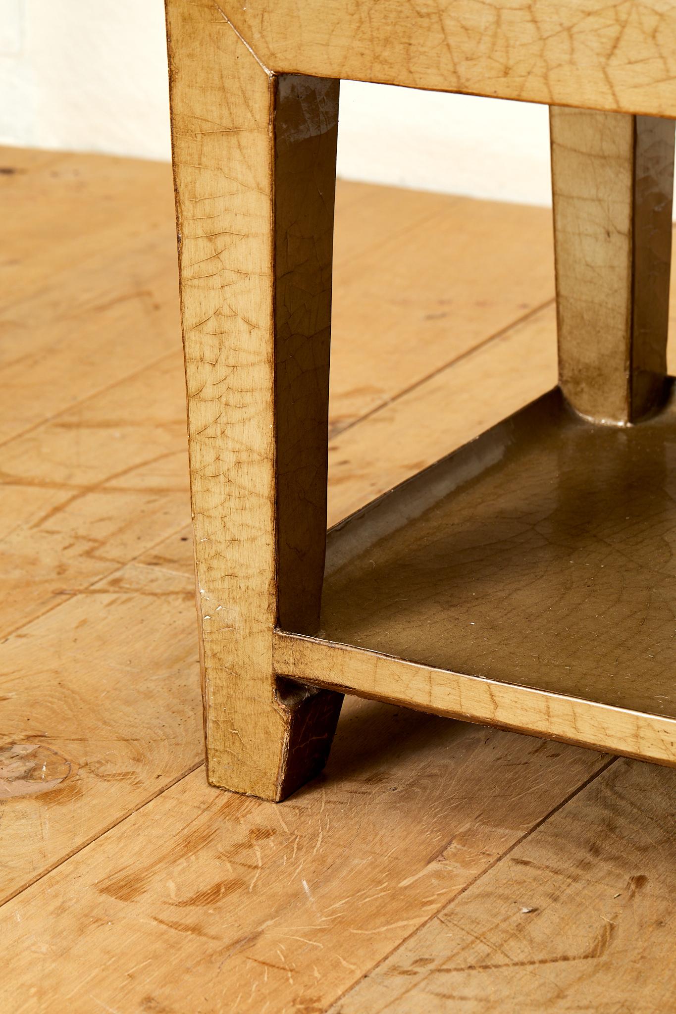 Pair of coffee table, lacquered wood, circa 1970, France. 1