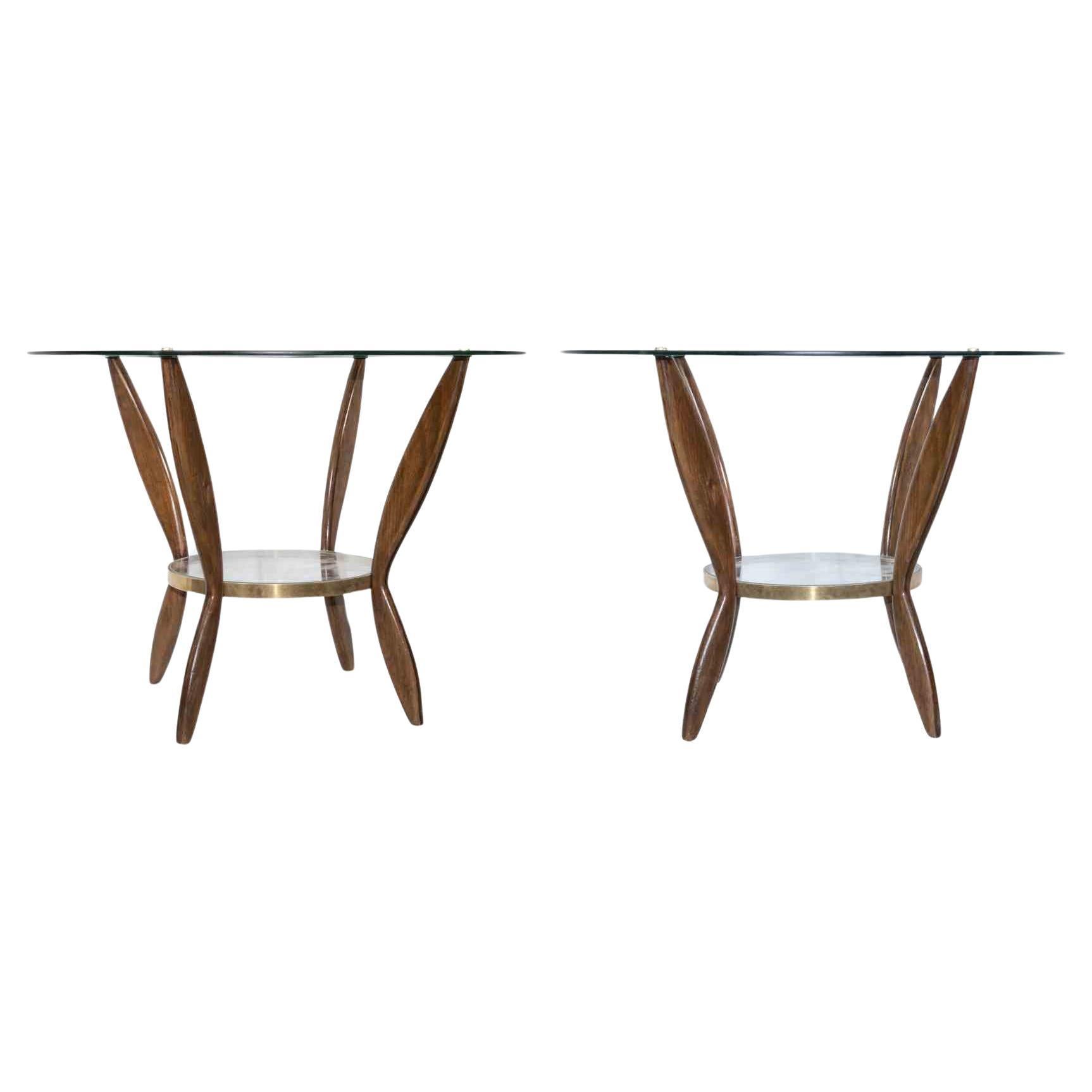 Paire de tables basses attr. à Gio Ponti, années 1950 en vente