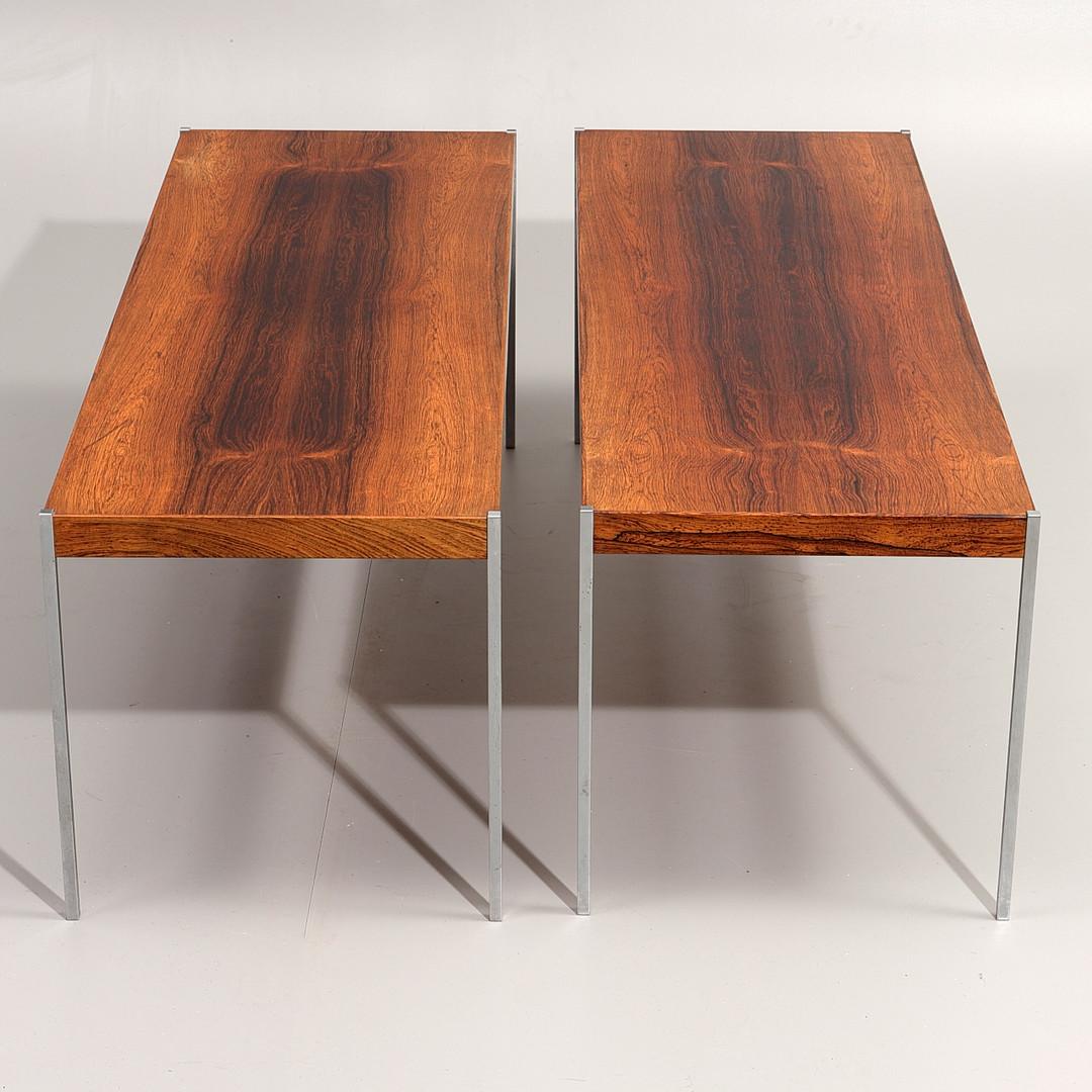 Pair of Coffee-Tables by Östen & Uno Kristiansson for Luxus, Sweden 1960s. 6