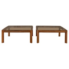 Pair of Coffee Tables by to Angelo Mangiarotti for La Sorgente Dei Mobili
