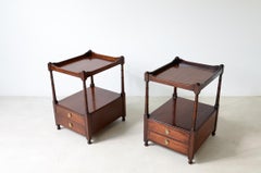 Pair of coffee tables/nightstands with tray top