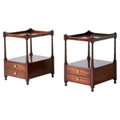 Pair of coffee tables/nightstands with tray top