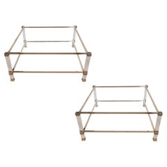 Paire de tables basses - tables d'appoint, par Pierre Vandel, Paris, France, circa 1970