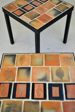 Coppia di tavolini /side table di Roger Capron, Francia, anni '60