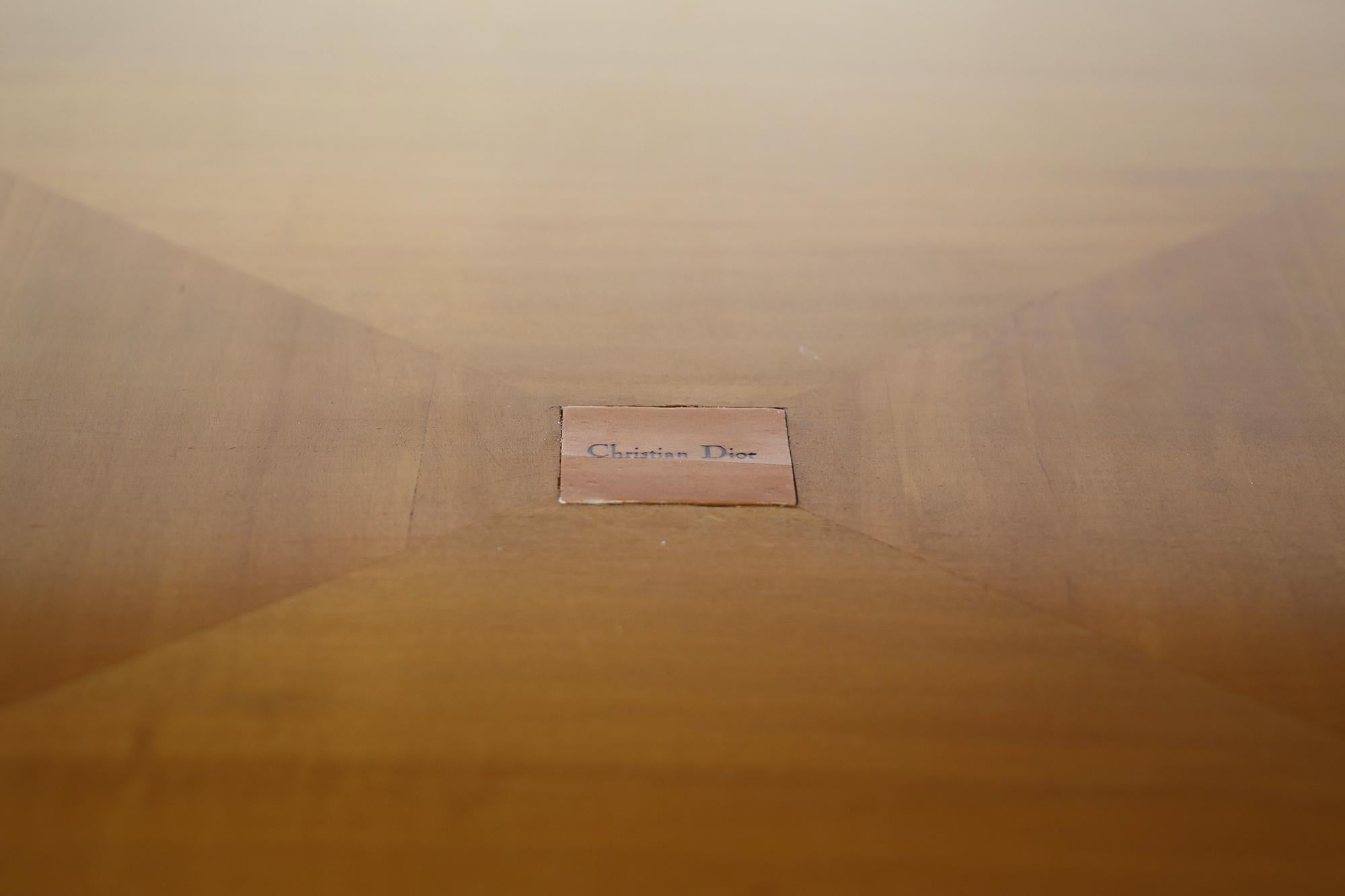 Modern Pair of Coffee Tables Signed Maison Christian Dior by Pierluigi Ghianda, 1990