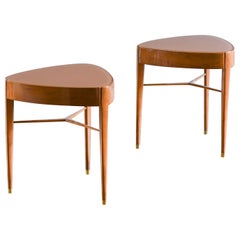 Ein Paar Couchtische mit einklappbaren Schubladen, 1960 (Set aus 2)