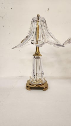 Pair of Cofrac Art Verrier Glass Lamps.
