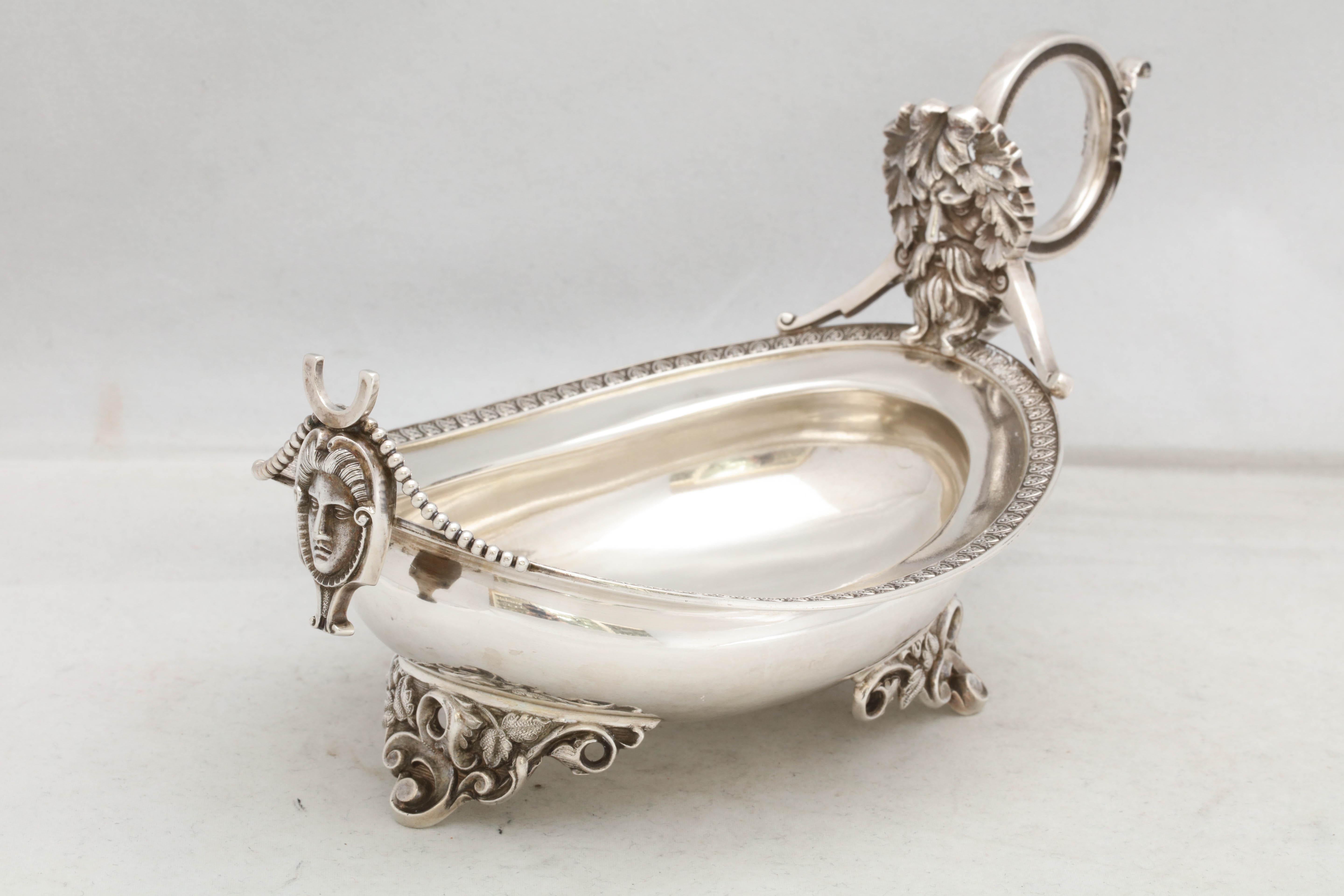 Pair of Coin Silver Neoclassical Footed Sauce, Gravy Boats 7