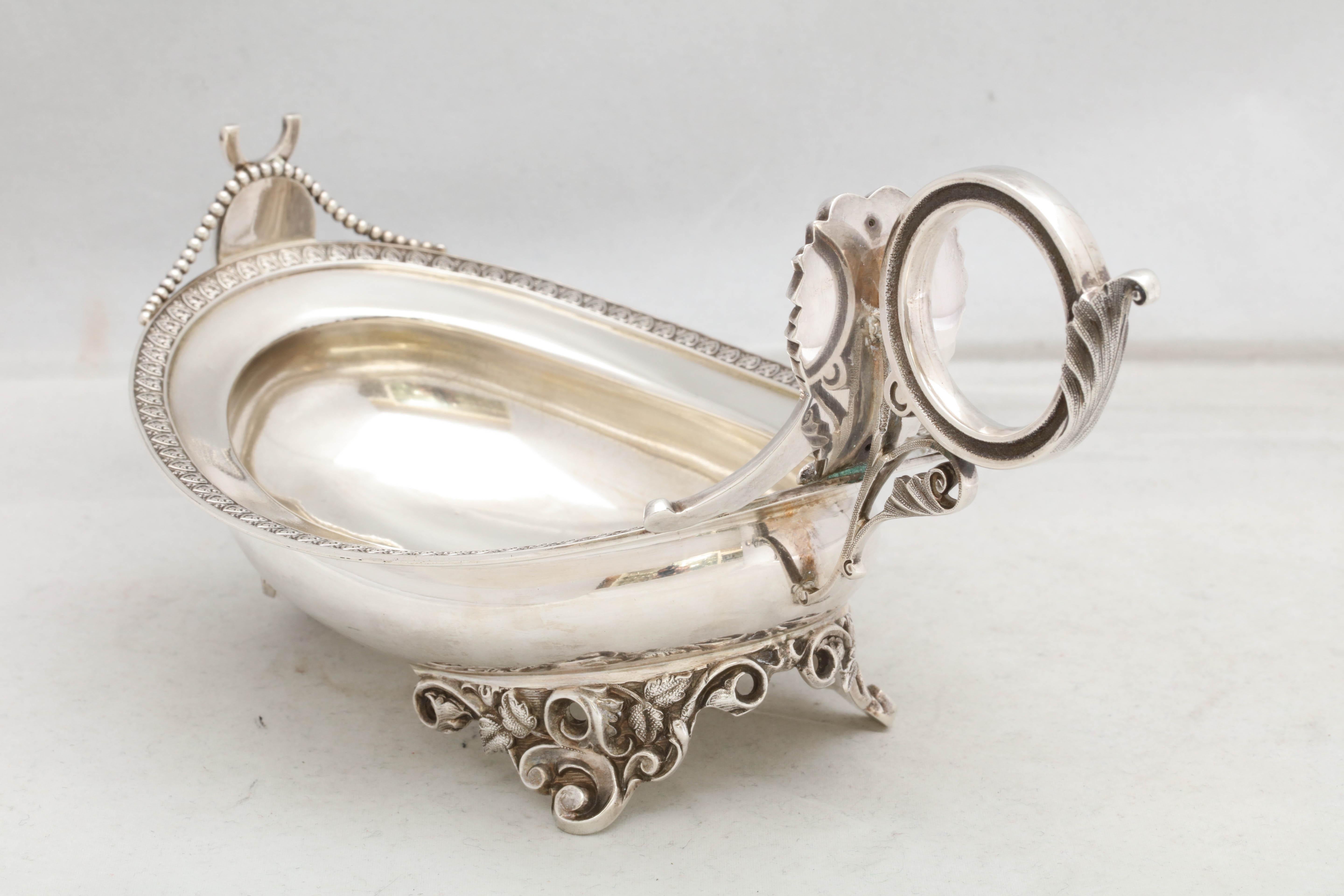 Pair of Coin Silver Neoclassical Footed Sauce, Gravy Boats 9