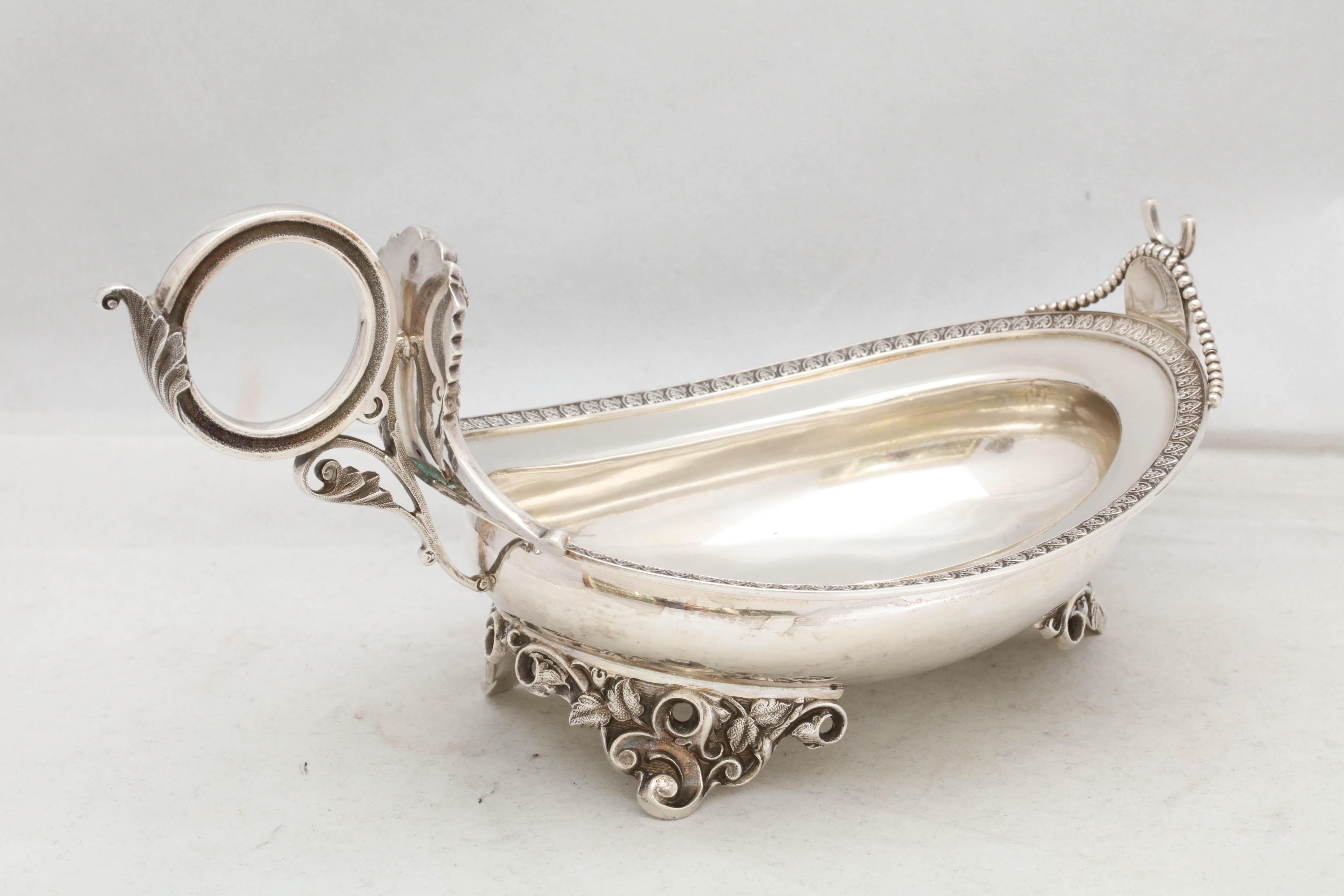 Pair of Coin Silver Neoclassical Footed Sauce, Gravy Boats 10