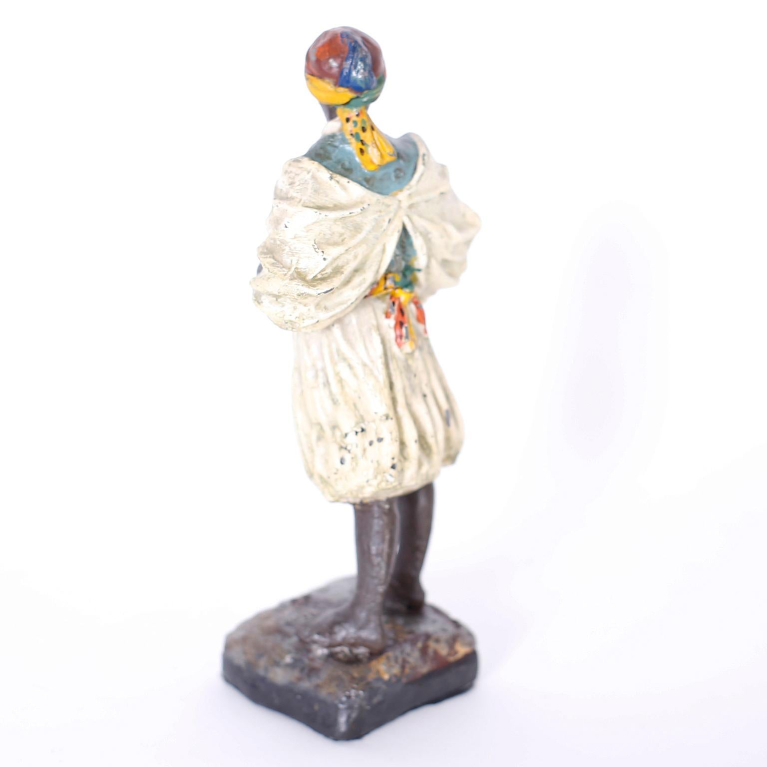 Pair of Cold Painted Orientalist Figures In Good Condition For Sale In Palm Beach, FL