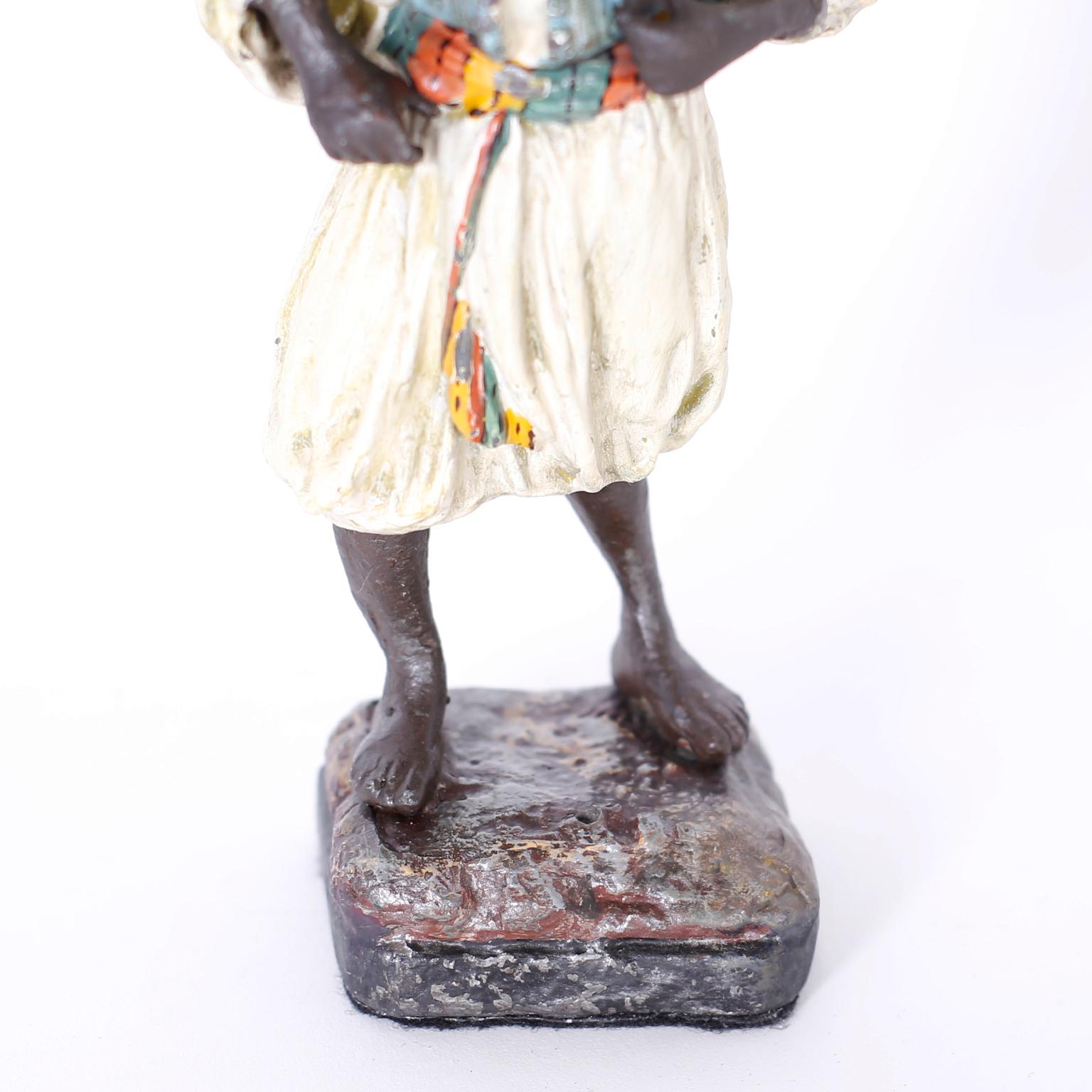 19th Century Pair of Cold Painted Orientalist Figures For Sale