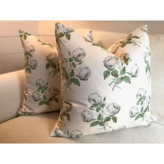 Pair of Colefax & Fowler Classic "Bowood" Floral 22" Pillows