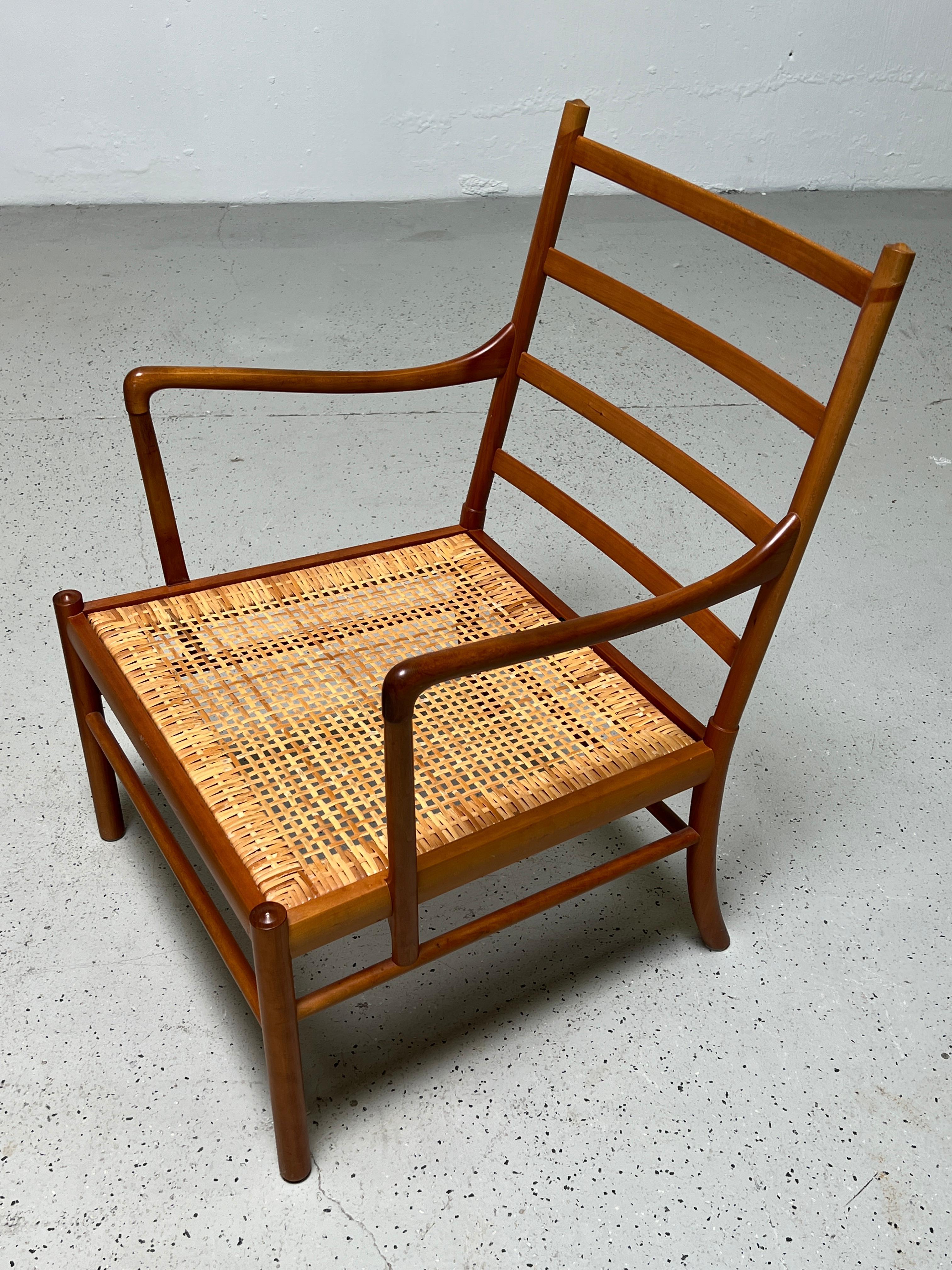 Pair of Colonial Chairs and Ottoman by Ole Wanscher 15