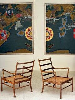 Pair of colonials armchairs by Ole Wanscher