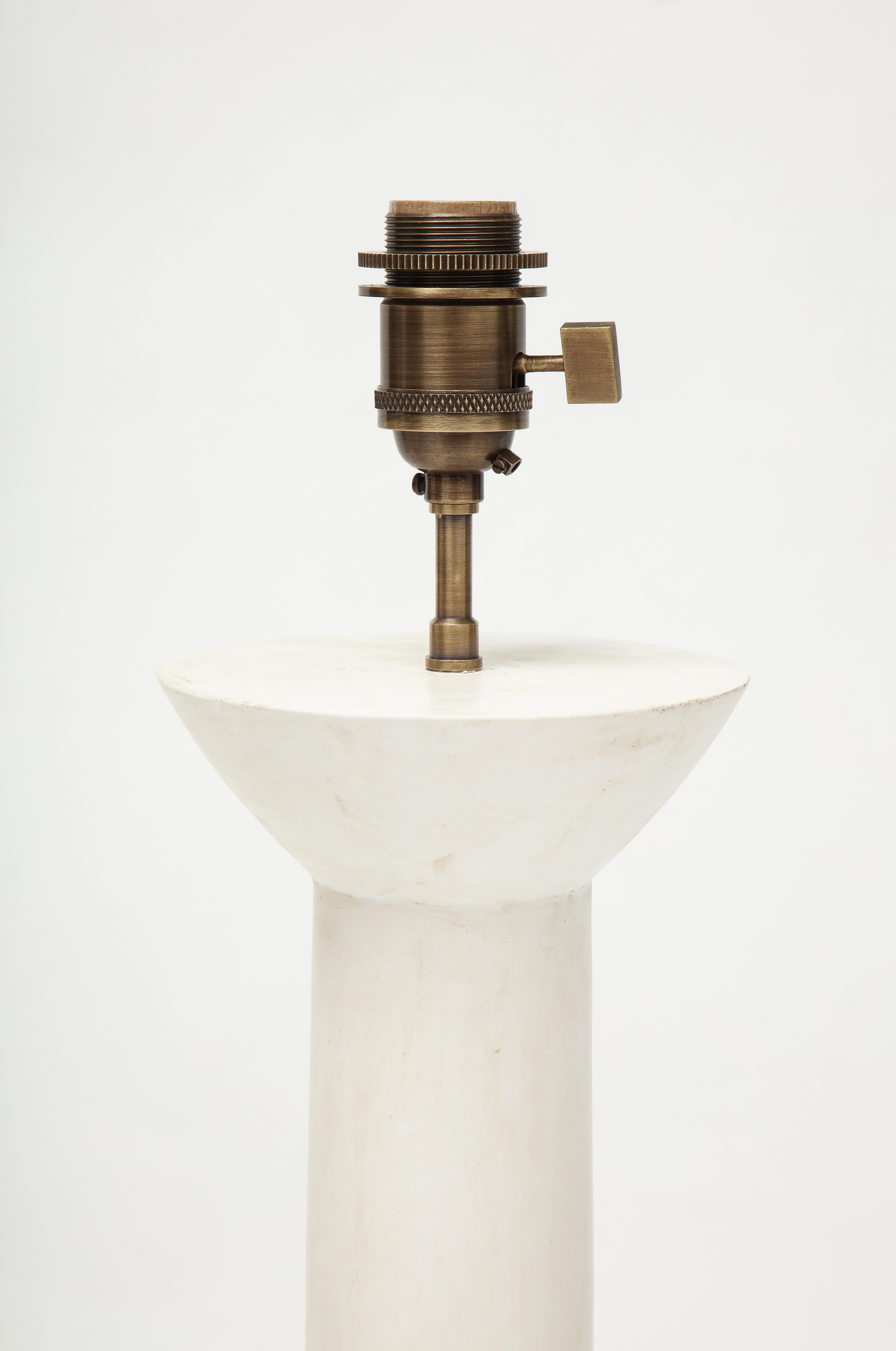 Coppia di lampade in gesso 