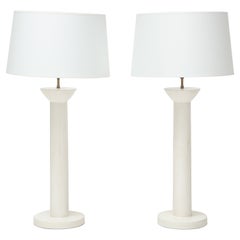 Paire de lampes en plâtre "Colonne" de Facto Atelier Paris, France 2021