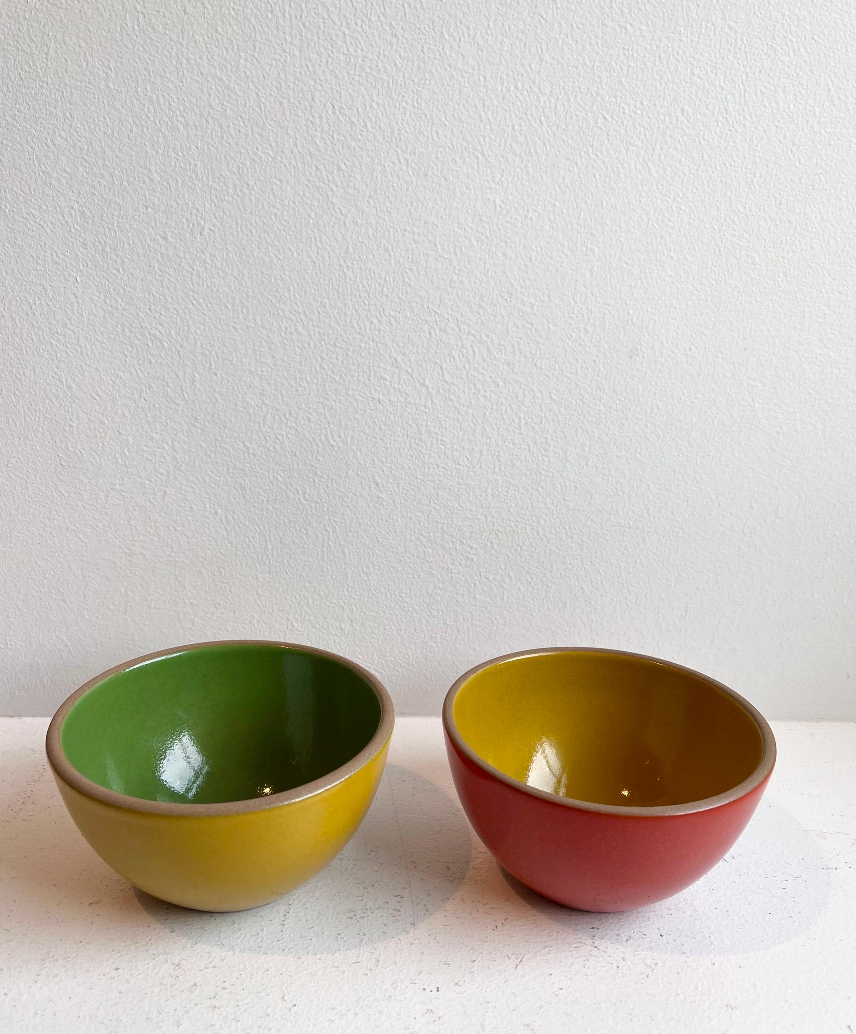 Pair of colorful Heath Ceramics Bowls - new in box 6