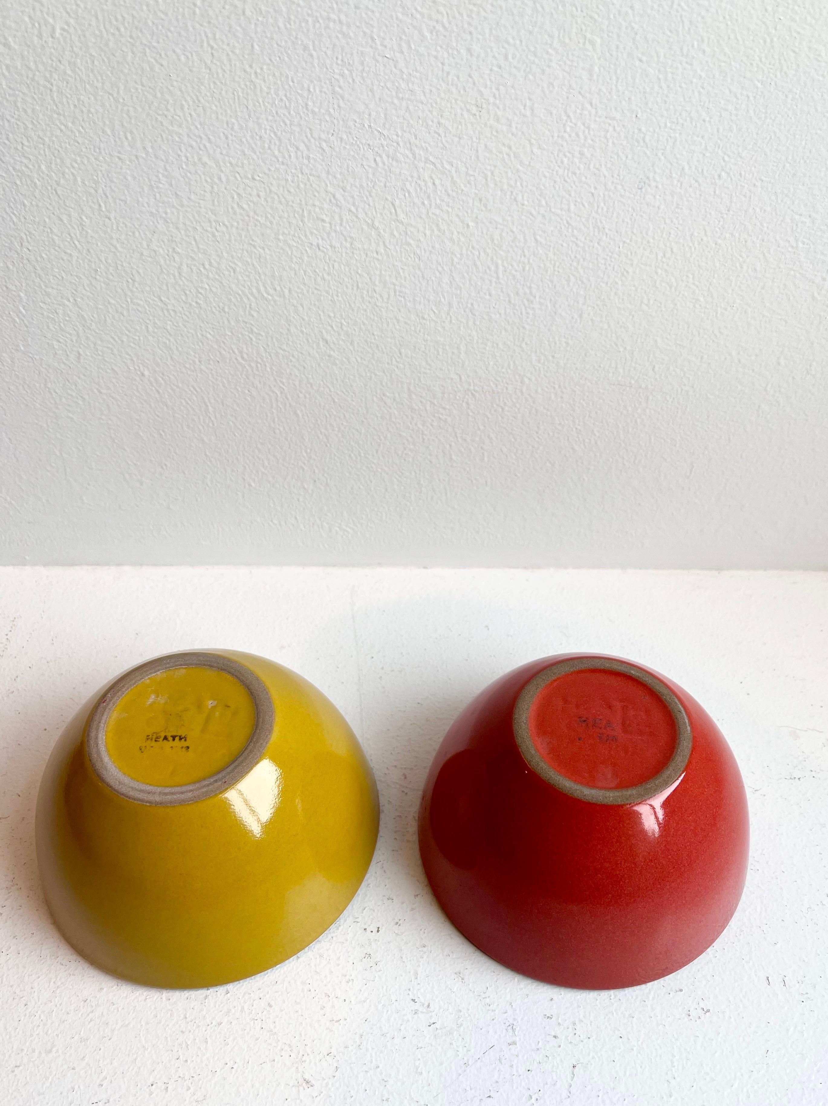 Mid-Century Modern Pair of colorful Heath Ceramics Bowls - new in box