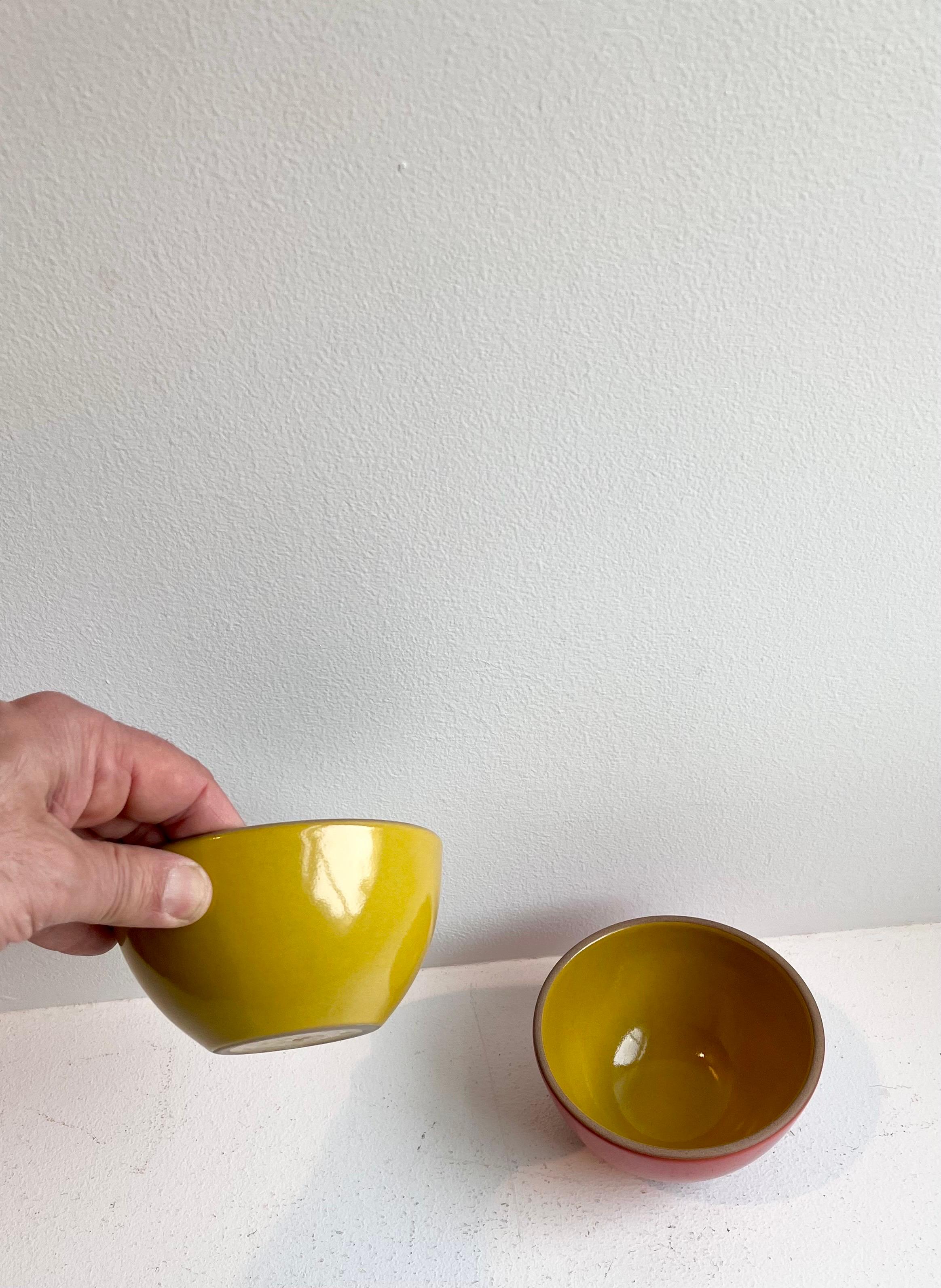 Pair of colorful Heath Ceramics Bowls - new in box In Excellent Condition In Philadelphia, PA