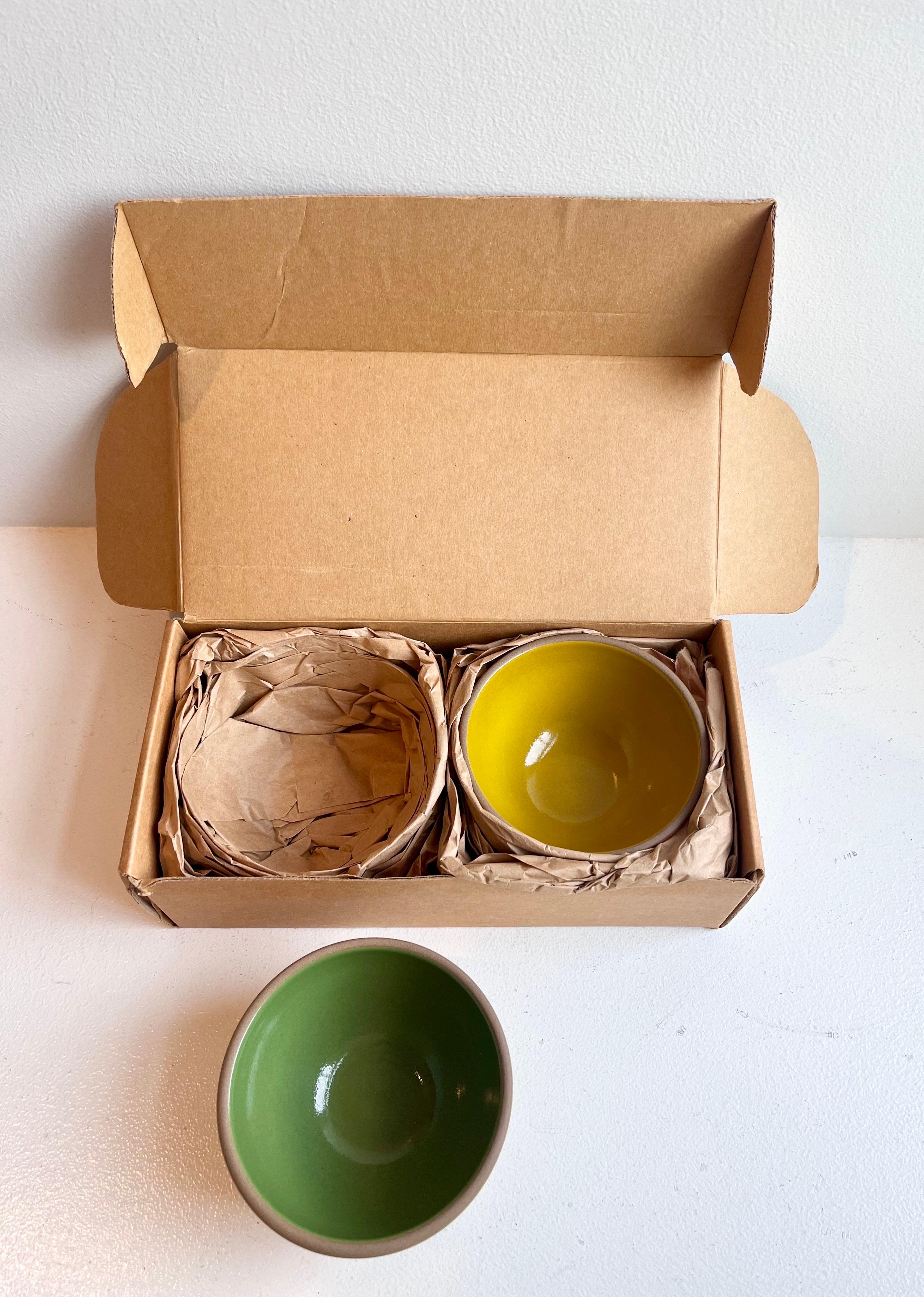 Pair of colorful Heath Ceramics Bowls - new in box 2