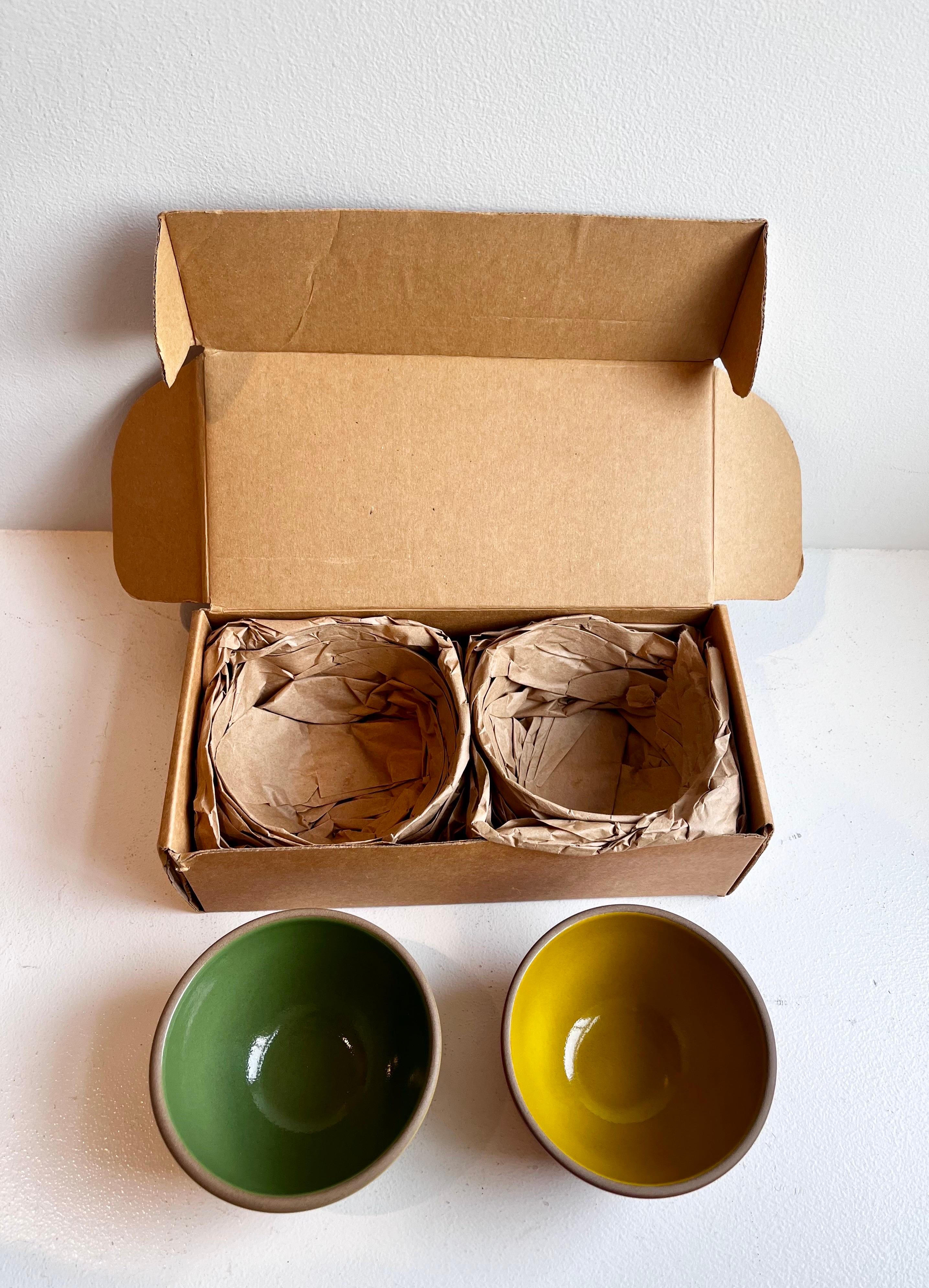 Pair of colorful Heath Ceramics Bowls - new in box 3