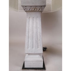 Paar Säulenlampen aus Betonharz mit Holophane-Raumteiler