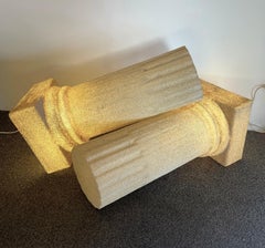 Paar Säulen-Stehlampen von Luciano Sartini für Singleton, Italien, 1970er Jahre