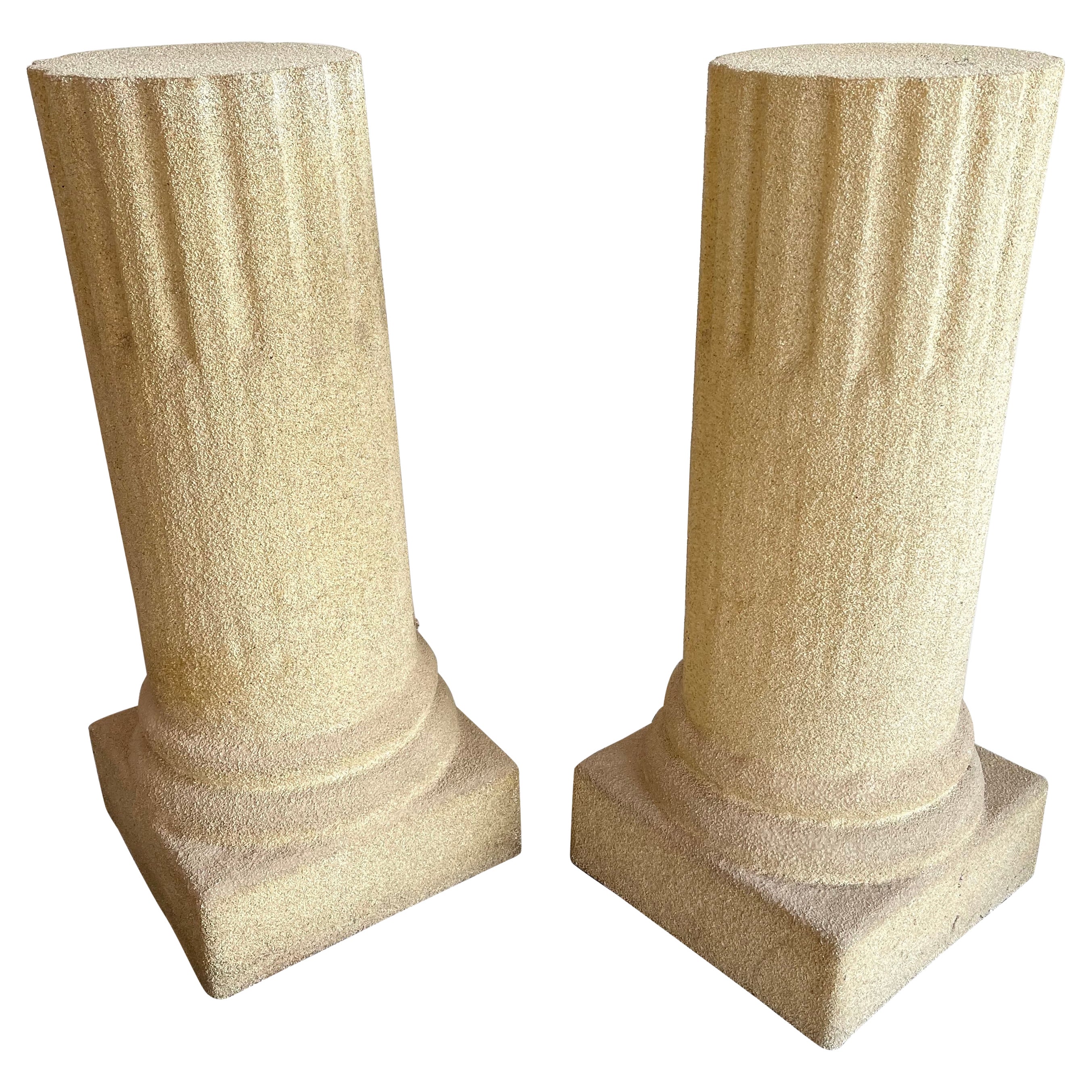 Paire de lampadaires à colonnes de Luciano Sartini pour Singleton, Italie, 1970 en vente