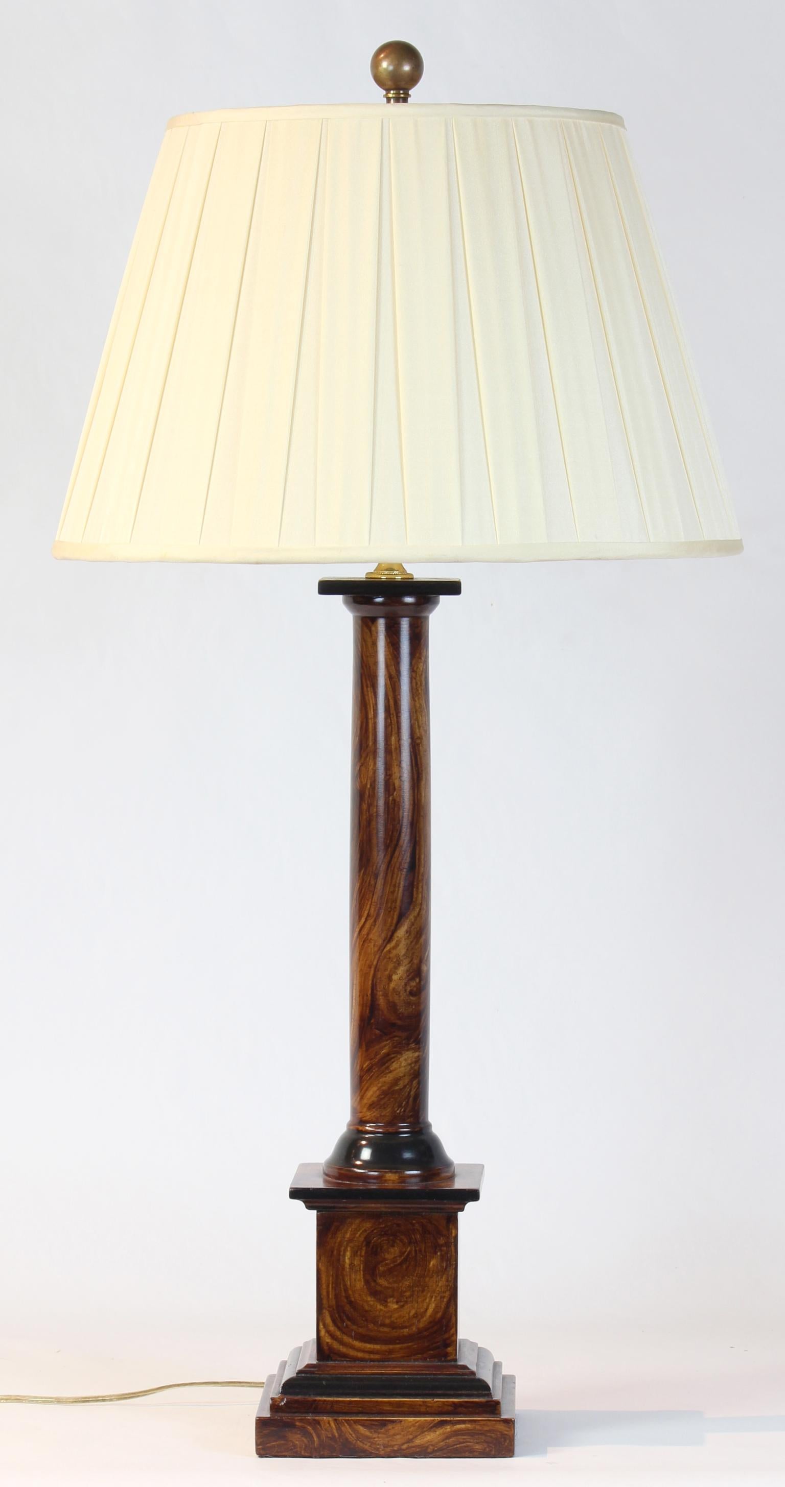 Pair of Column Form Table Lamps 2