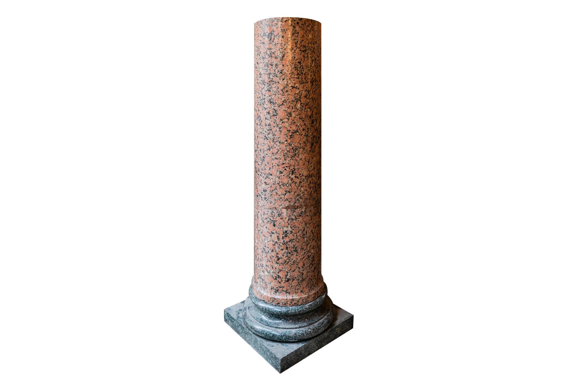 Pair of columns,
Pink Egyptian granite, 