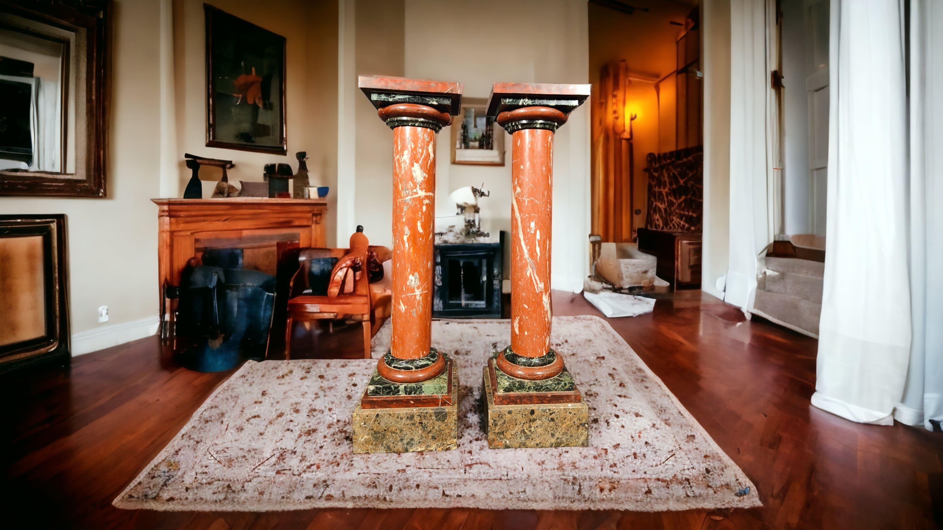 Paire de colonnes du XIXe siècle en vente 5