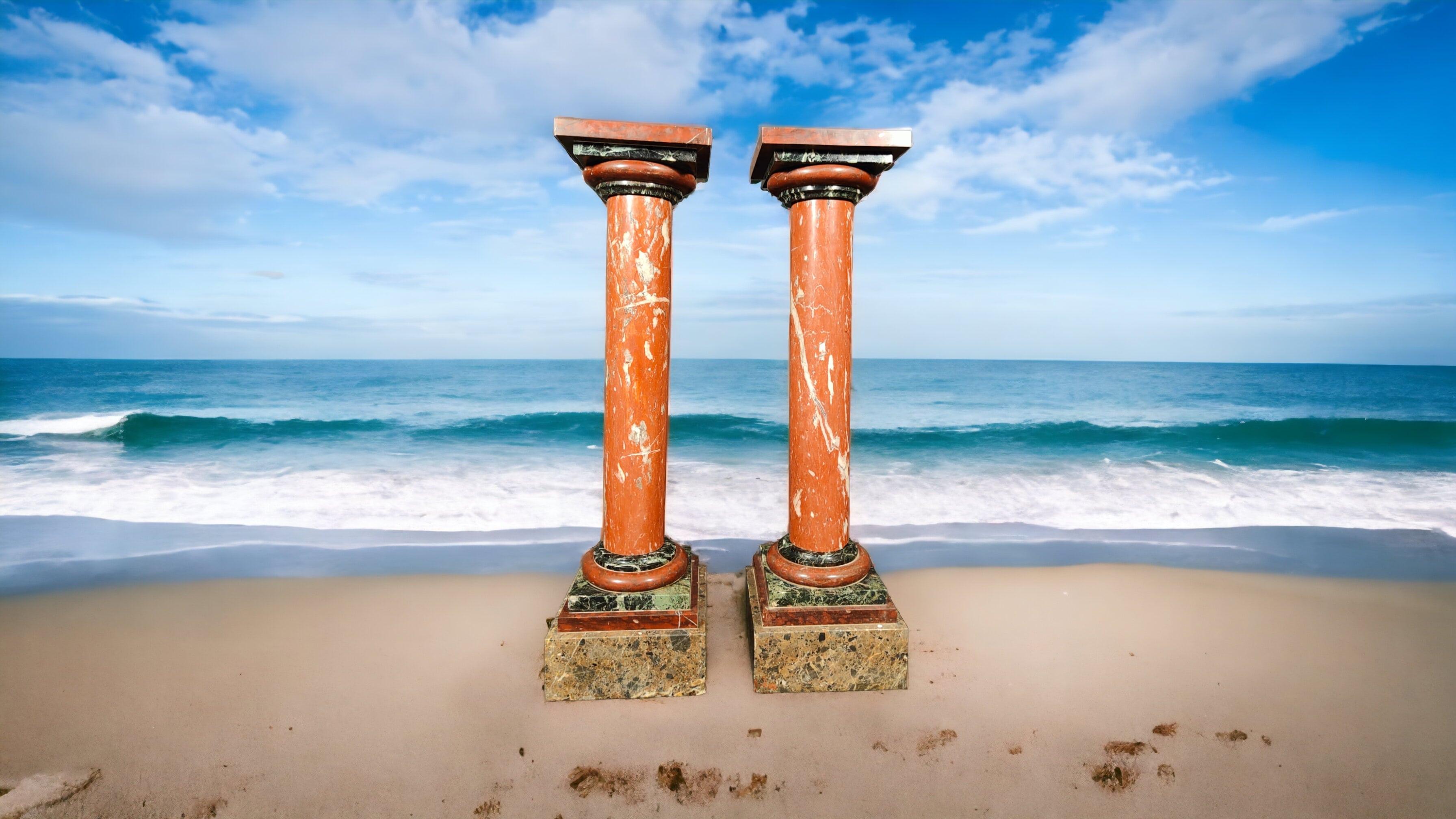 Pair of Columns from the 19th Century For Sale 7